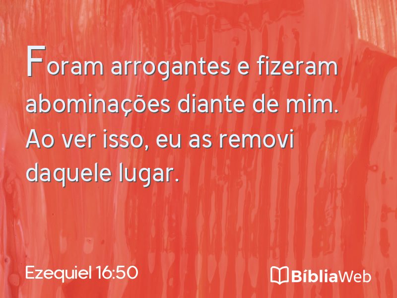 Ezequiel 16:50 em imagem para compartilhar