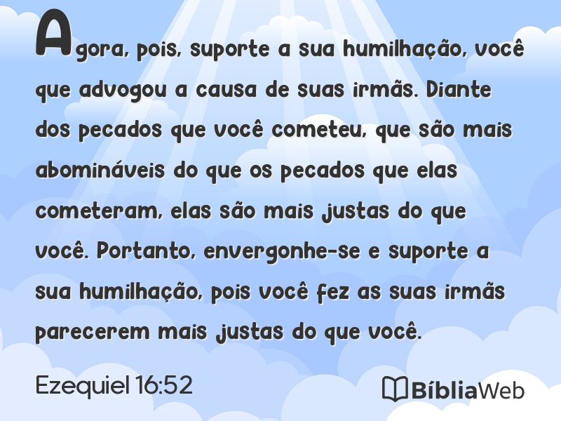 Ezequiel 16:52 em imagem para compartilhar