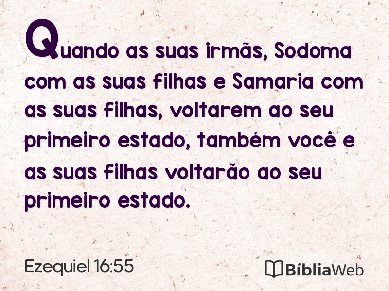 Ezequiel 16:55 em imagem para compartilhar