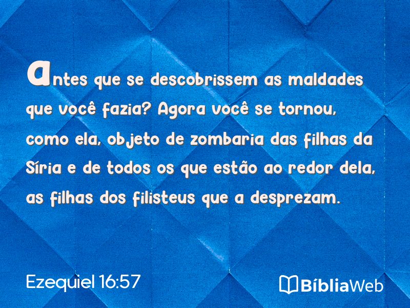 Ezequiel 16:57 em imagem para compartilhar