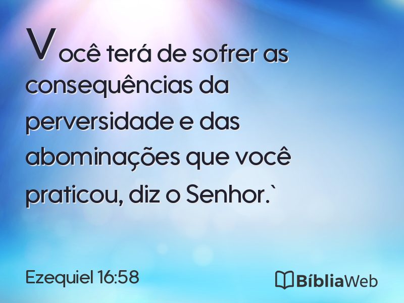 Ezequiel 16:58 em imagem para compartilhar