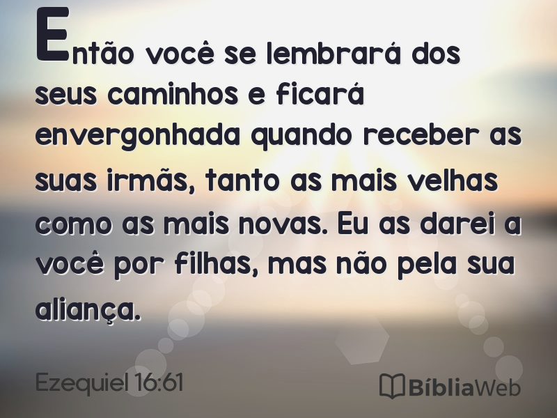 Ezequiel 16:61 em imagem para compartilhar