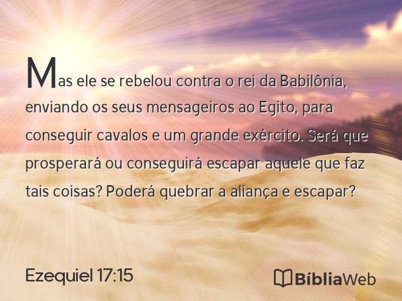 Ezequiel 17:15 em imagem para compartilhar