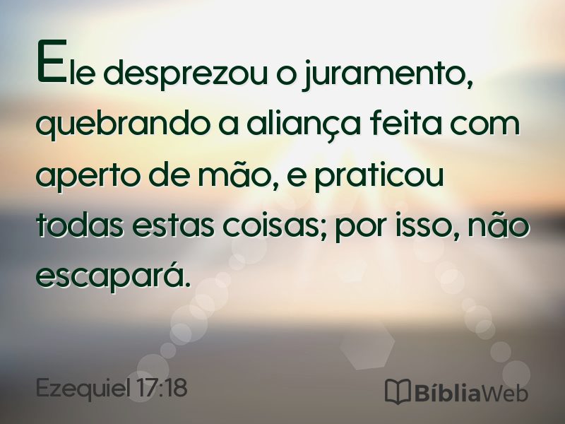 Ezequiel 17:18 em imagem para compartilhar