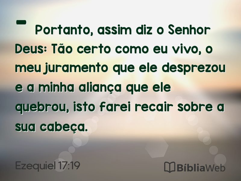 Ezequiel 17:19 em imagem para compartilhar