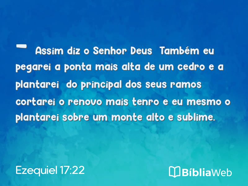 Ezequiel 17:22 em imagem para compartilhar