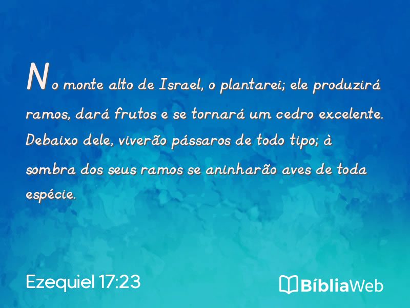 Ezequiel 17:23 em imagem para compartilhar