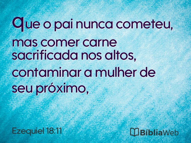 Ezequiel 18:11 em imagem para compartilhar