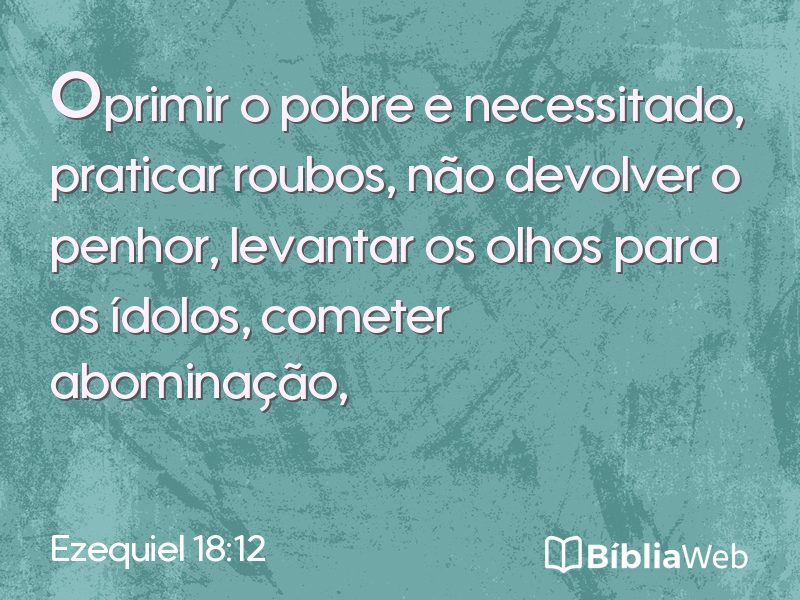 Ezequiel 18:12 em imagem para compartilhar