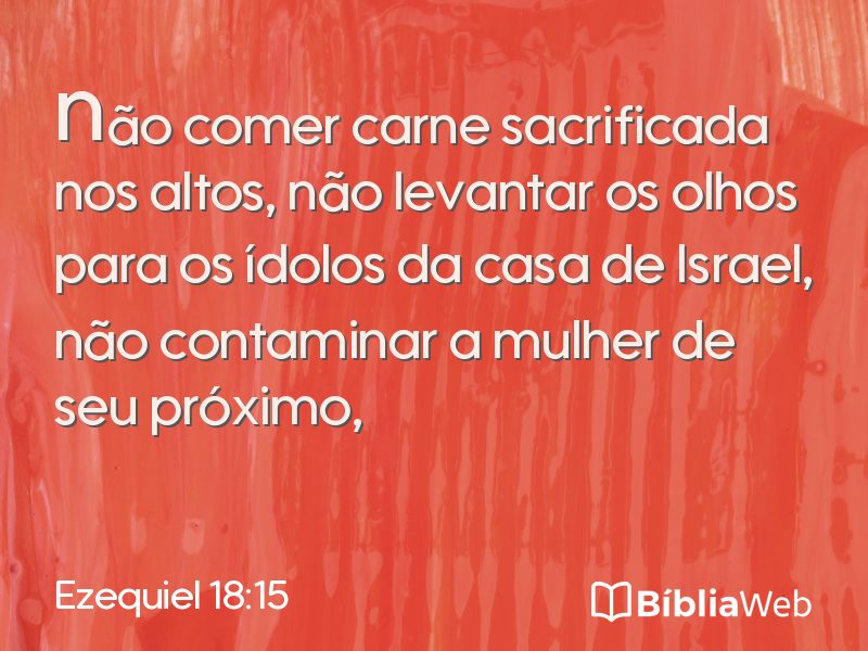 Ezequiel 18:15 em imagem para compartilhar
