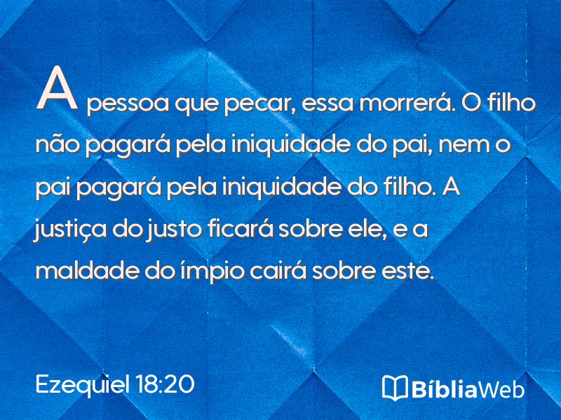 Ezequiel 18:20 em imagem para compartilhar