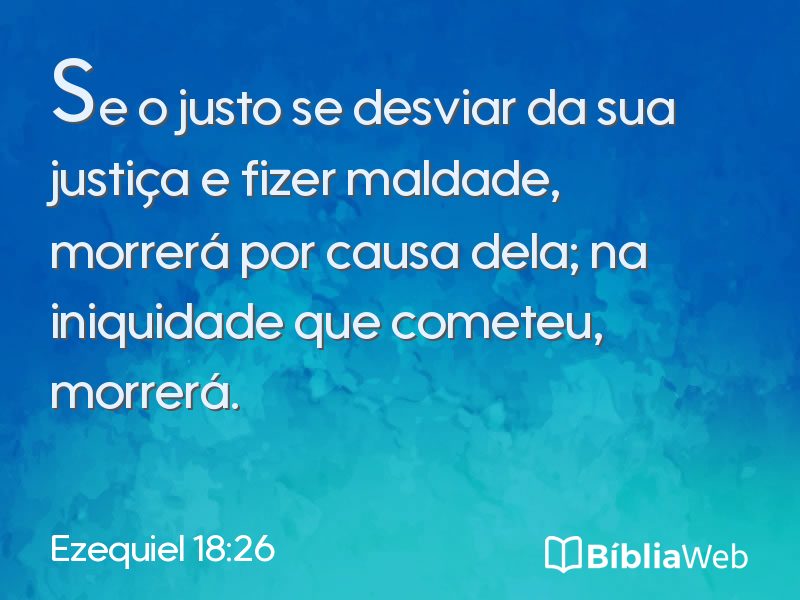 Ezequiel 18:26 em imagem para compartilhar