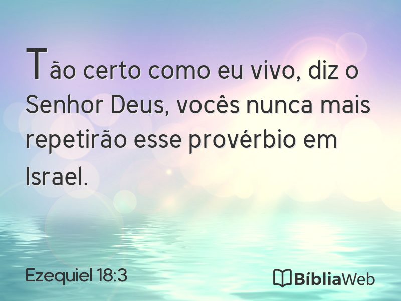 Ezequiel 18:3 em imagem para compartilhar