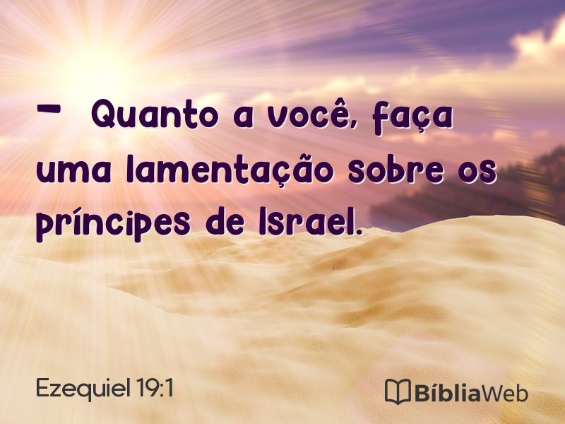 Ezequiel 19:1 em imagem para compartilhar