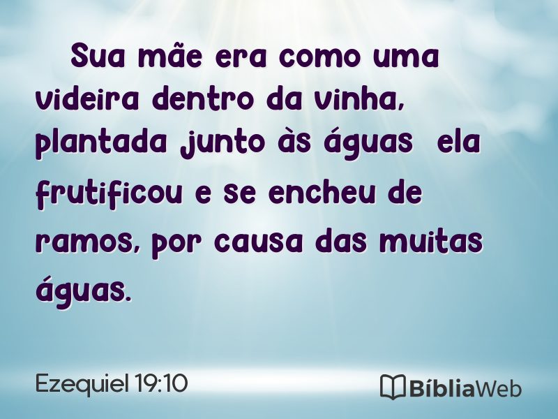 Ezequiel 19:10 em imagem para compartilhar