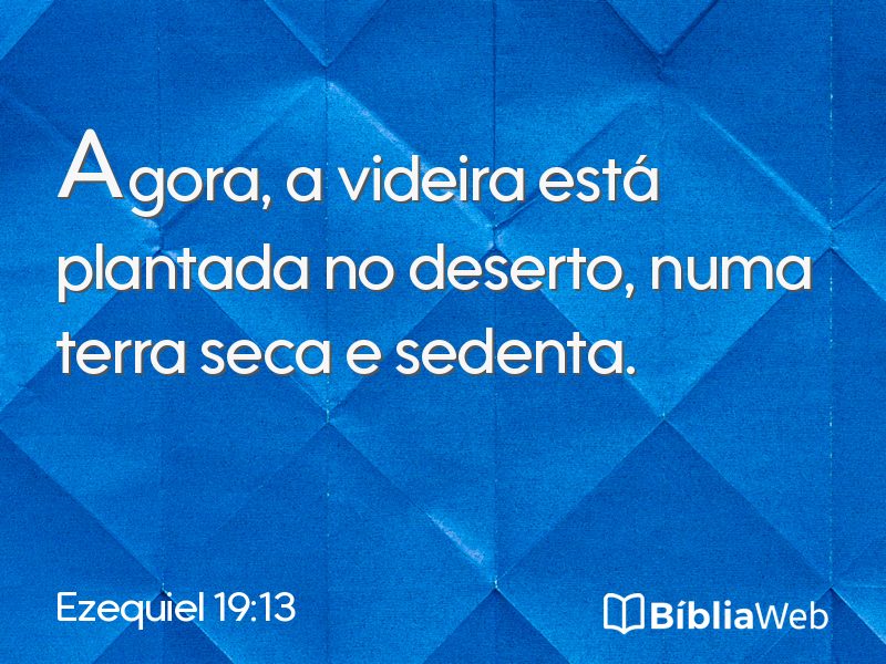 Ezequiel 19:13 em imagem para compartilhar