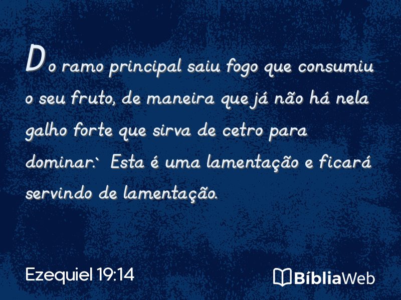 Ezequiel 19:14 em imagem para compartilhar