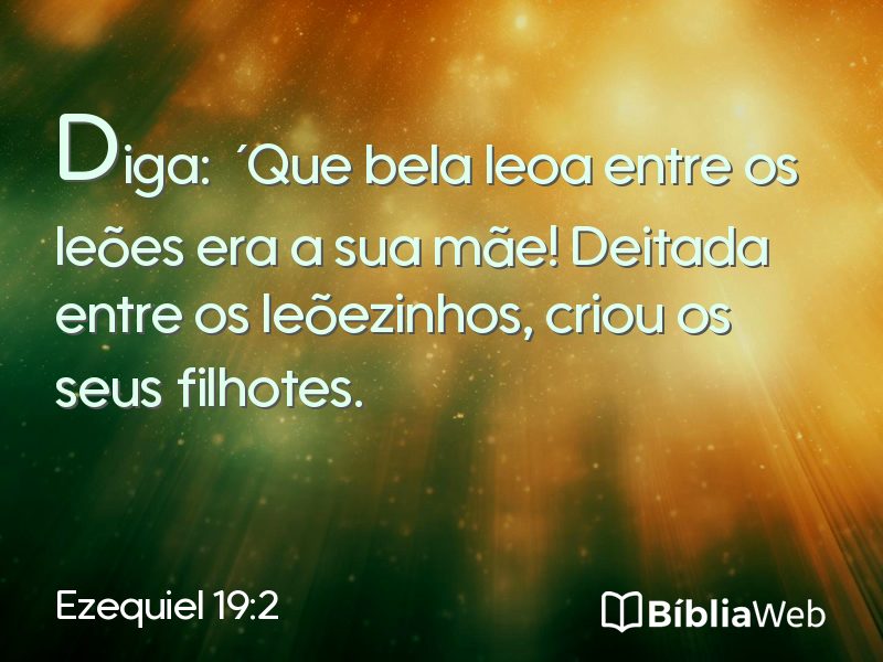 Ezequiel 19:2 em imagem para compartilhar