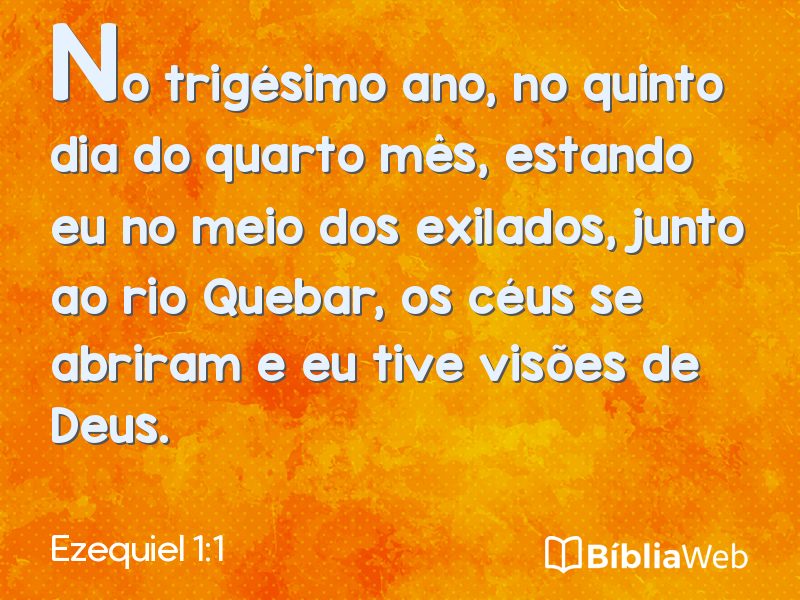 Ezequiel 1:1 em imagem para compartilhar