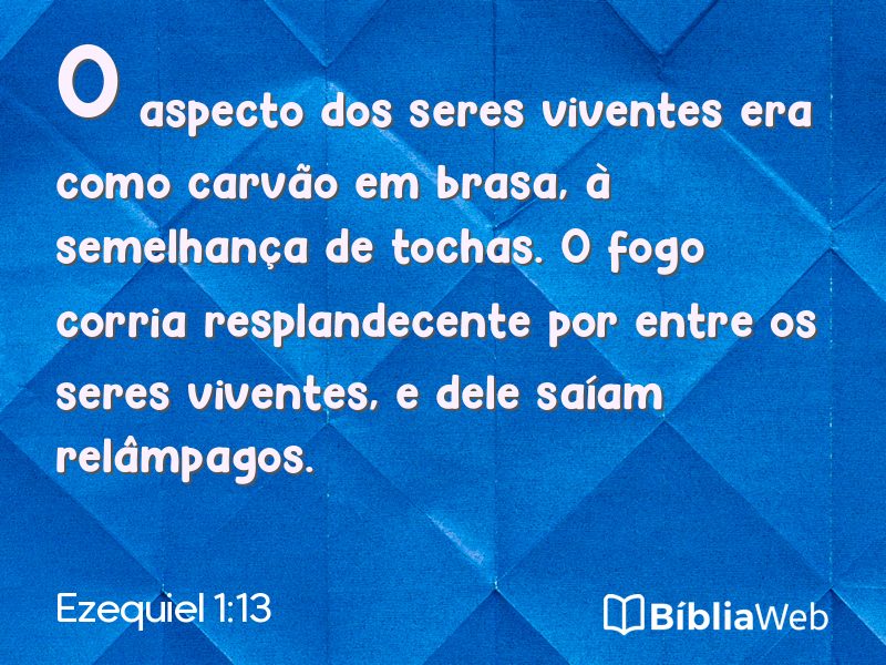 Ezequiel 1:13 em imagem para compartilhar