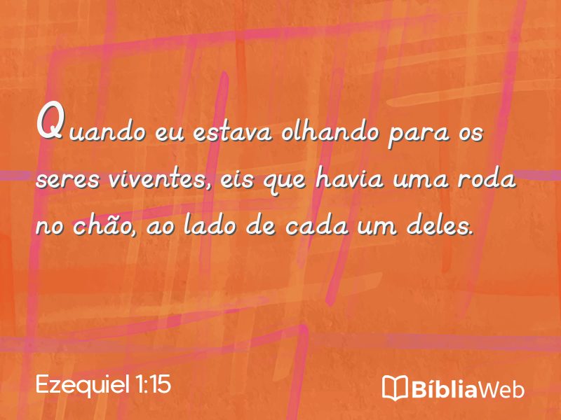 Ezequiel 1:15 em imagem para compartilhar