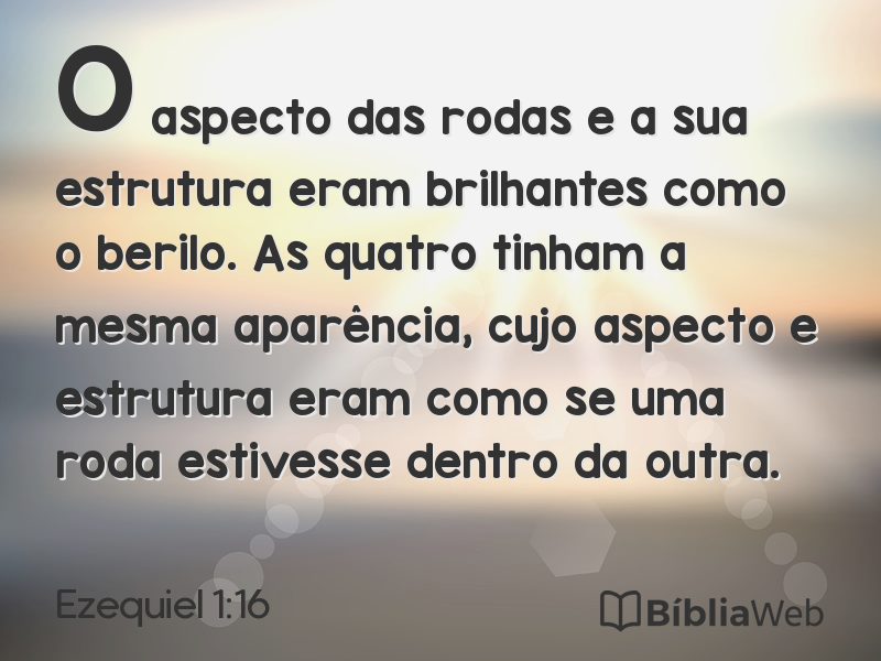 Ezequiel 1:16 em imagem para compartilhar