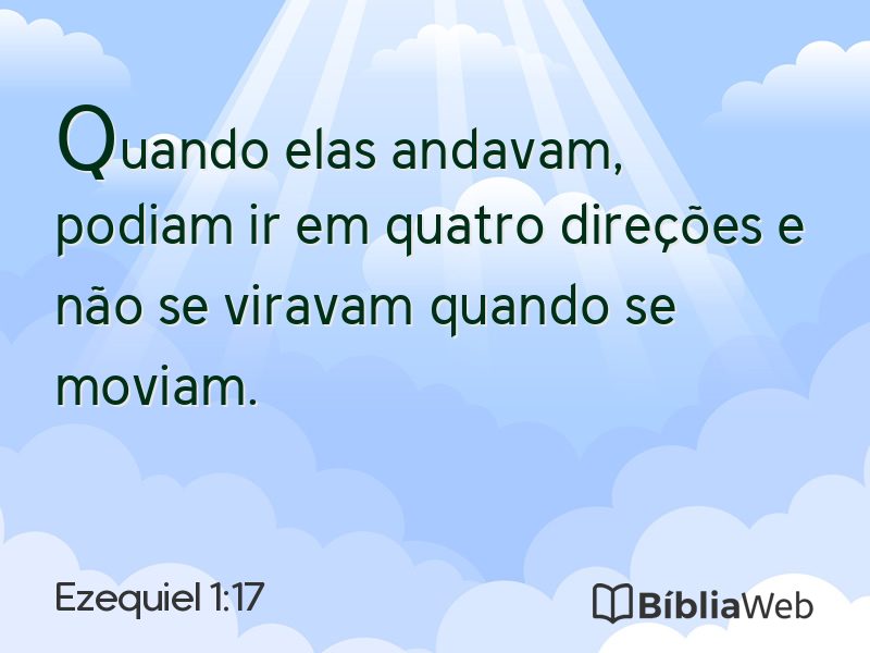 Ezequiel 1:17 em imagem para compartilhar