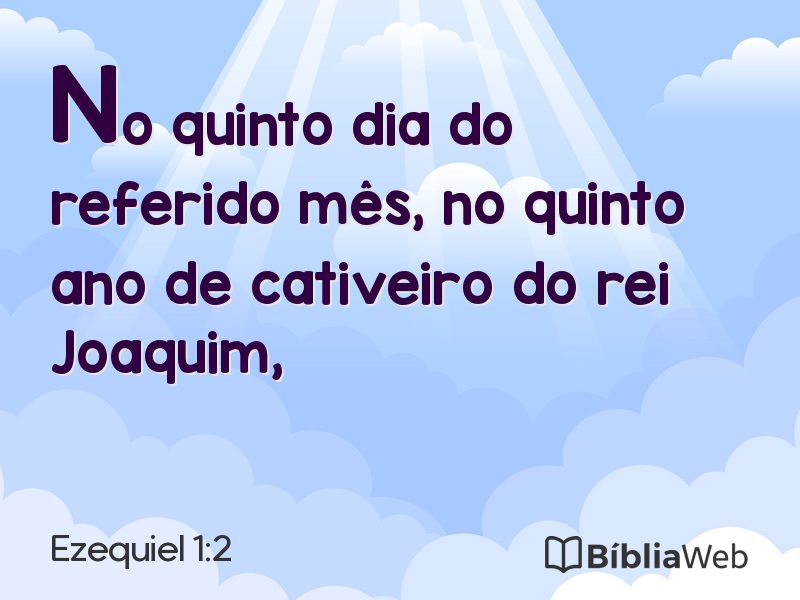 Ezequiel 1:2 em imagem para compartilhar