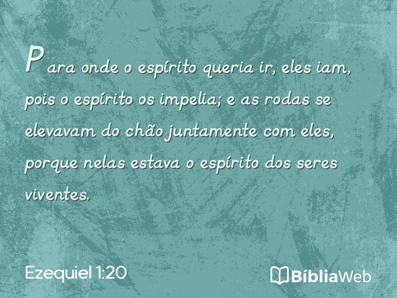 Ezequiel 1:20 em imagem para compartilhar