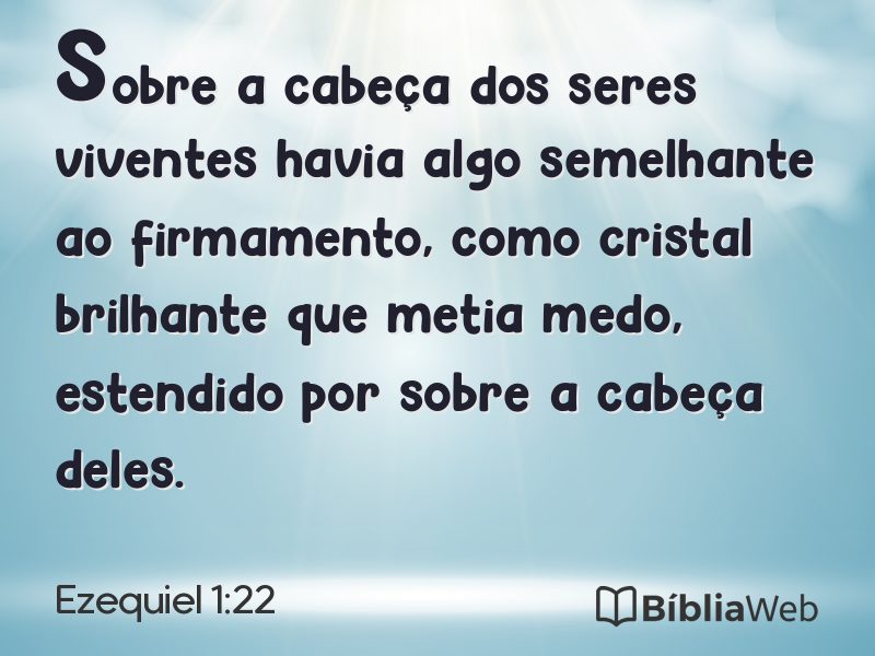 Ezequiel 1:22 em imagem para compartilhar