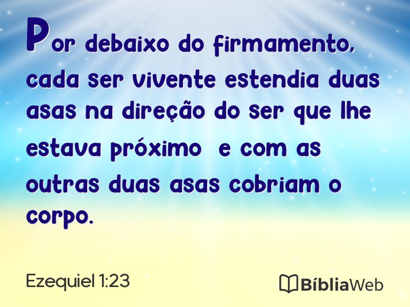 Ezequiel 1:23 em imagem para compartilhar