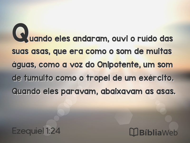 Ezequiel 1:24 em imagem para compartilhar