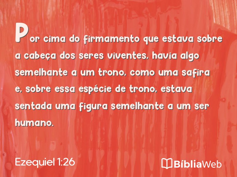 Ezequiel 1:26 em imagem para compartilhar