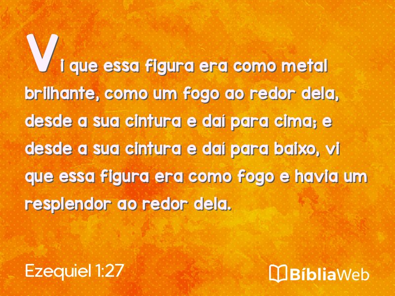 Ezequiel 1:27 em imagem para compartilhar