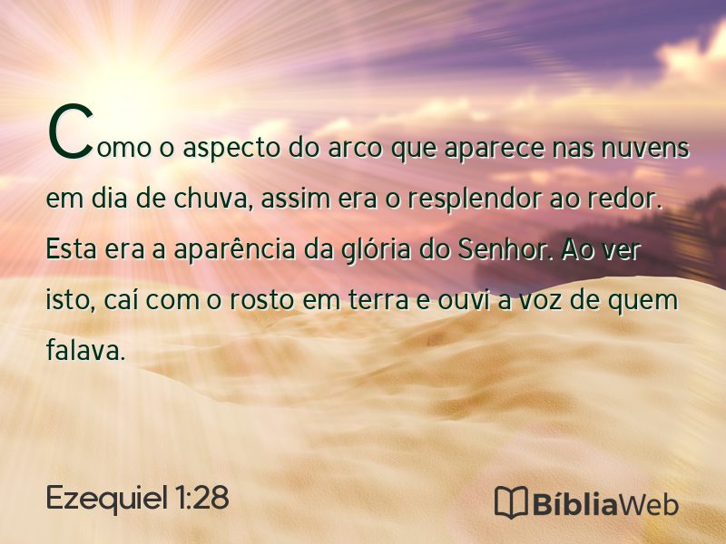 Ezequiel 1:28 em imagem para compartilhar