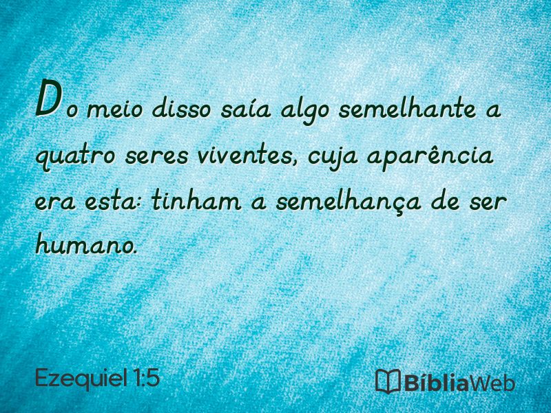 Ezequiel 1:5 em imagem para compartilhar