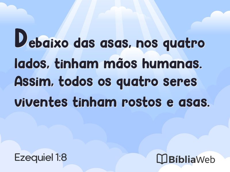 Ezequiel 1:8 em imagem para compartilhar