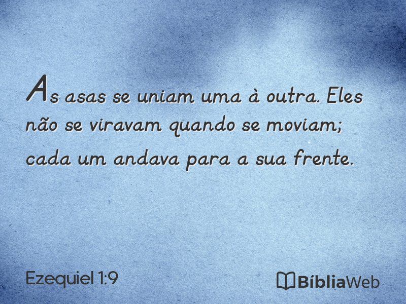 Ezequiel 1:9 em imagem para compartilhar