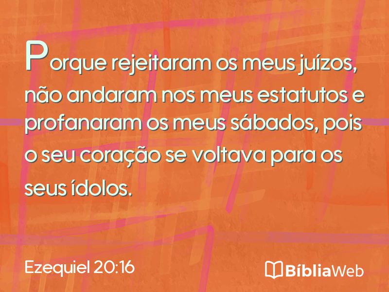 Ezequiel 20:16 em imagem para compartilhar