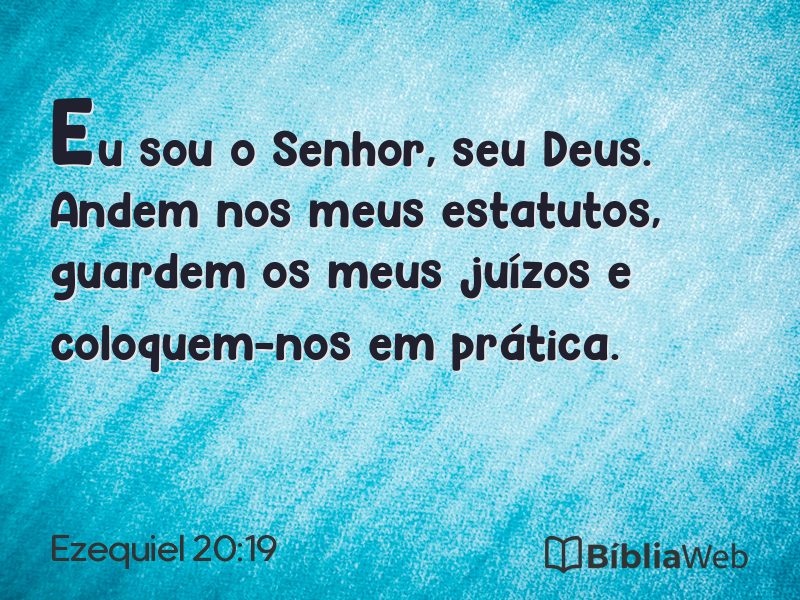 Ezequiel 20:19 em imagem para compartilhar