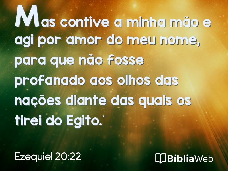 Ezequiel 20:22 em imagem para compartilhar