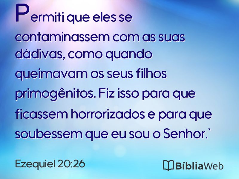 Ezequiel 20:26 em imagem para compartilhar