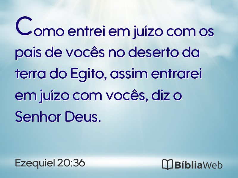 Ezequiel 20:36 em imagem para compartilhar