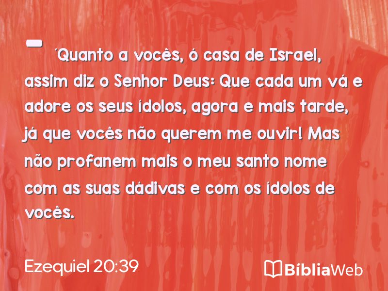 Ezequiel 20:39 em imagem para compartilhar