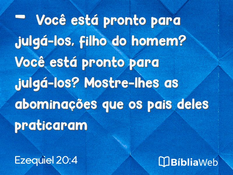 Ezequiel 20:4 em imagem para compartilhar