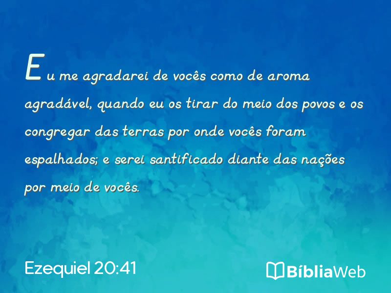 Ezequiel 20:41 em imagem para compartilhar