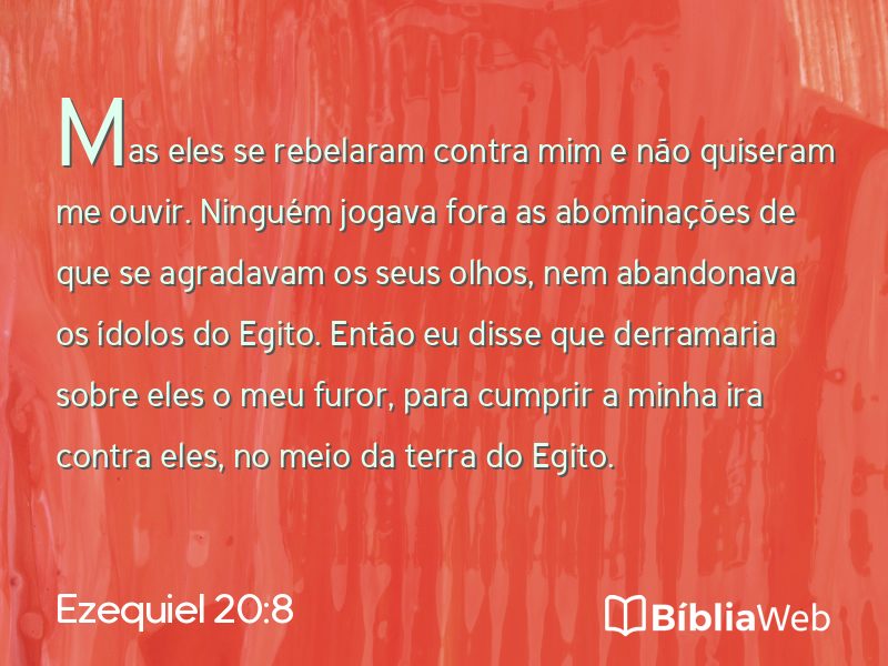 Ezequiel 20:8 em imagem para compartilhar