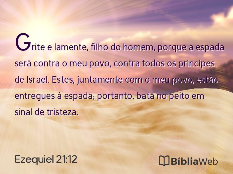 Ezequiel 21:12 em imagem para compartilhar