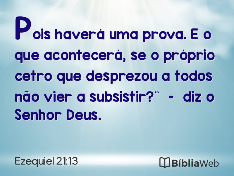 Ezequiel 21:13 em imagem para compartilhar