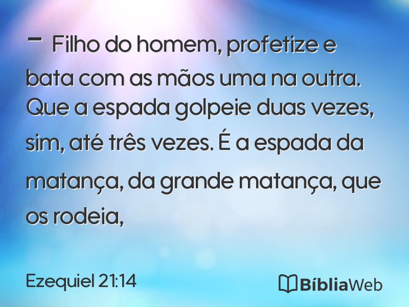 Ezequiel 21:14 em imagem para compartilhar